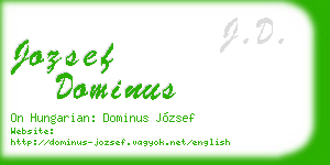 jozsef dominus business card